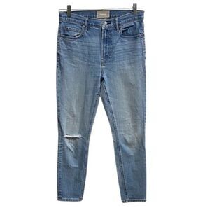 Everlane High Rise Knee Rip‎ Skinny Jeans Light Wash Size 29